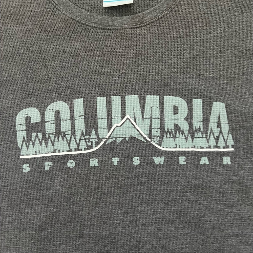 Columbia Graphic T-Shirt Mens XL Gray Long Sleeve (0724) - Picture 4 of 11